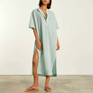 NWT Everlane cotton caftan maxi dress. 💚